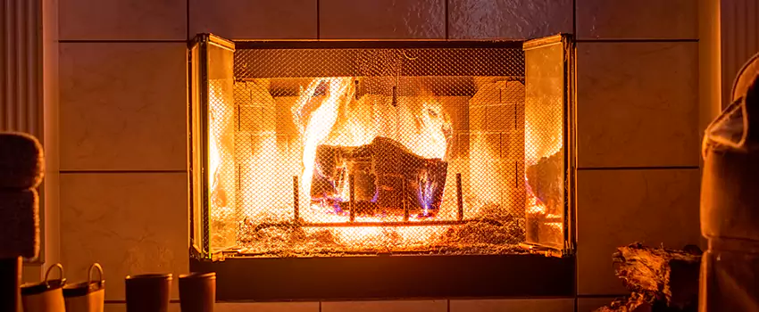 Mendota Hearth Landscape Fireplace Installation in Lincolnia, Virginia